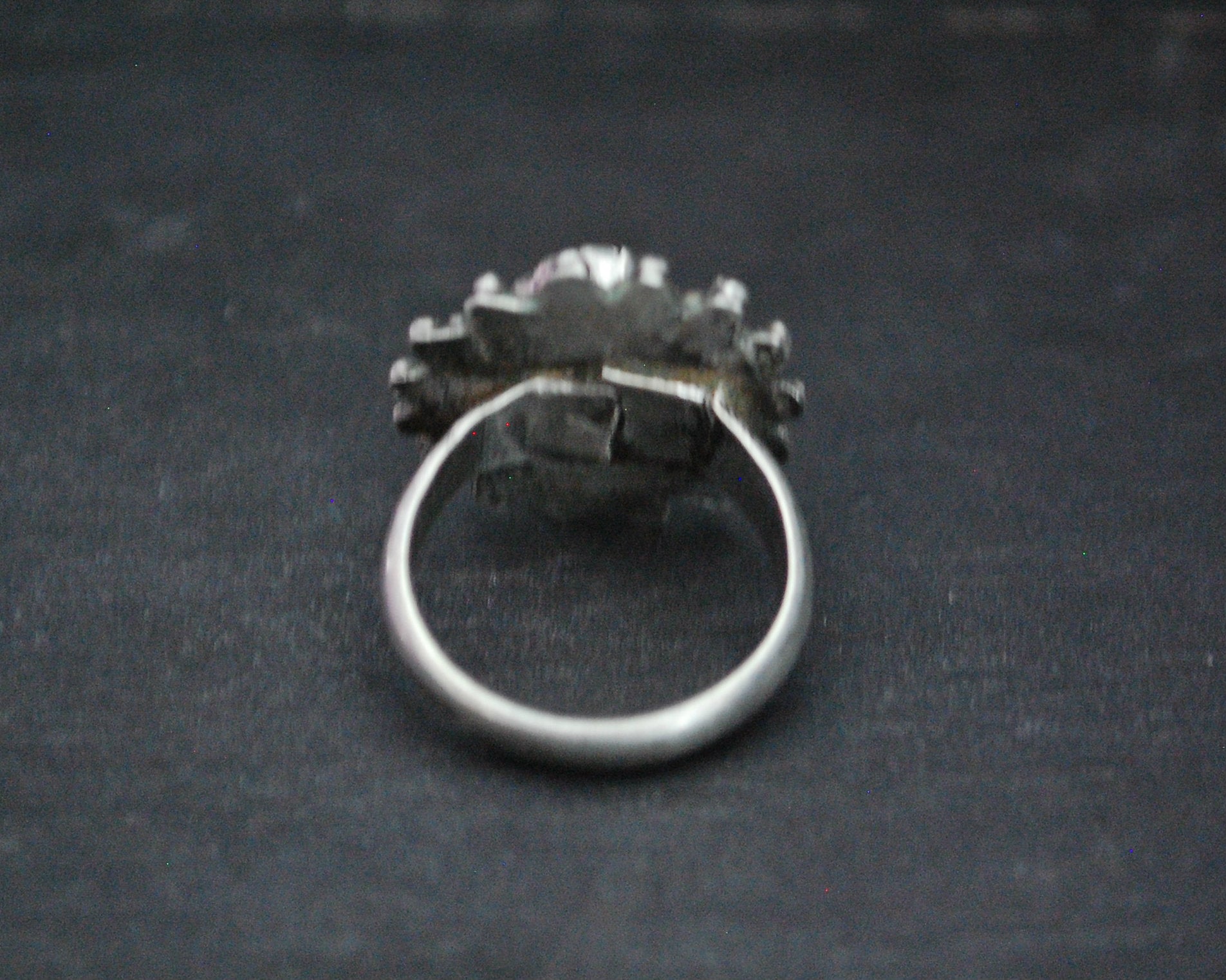 Antique Afghani Pink Glass Ring - Size 7.5