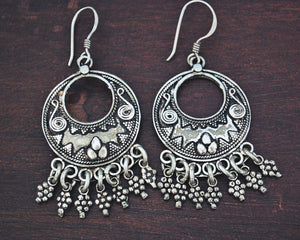 Vintage Indian Silver Earrings
