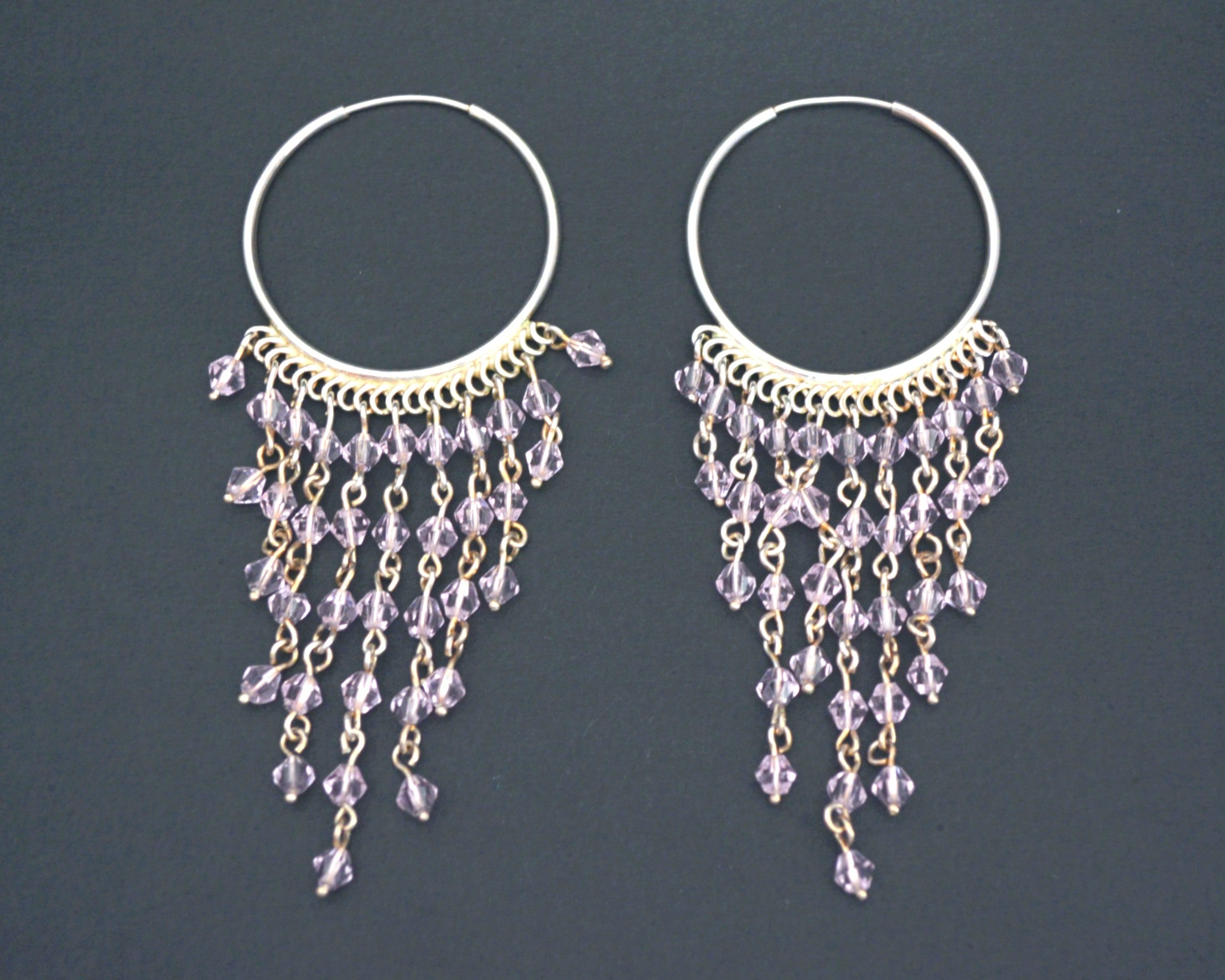 Ethnic Chandelier Hoop Earrings