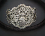 Old Silver Barong Cuff Bracelet from Bali