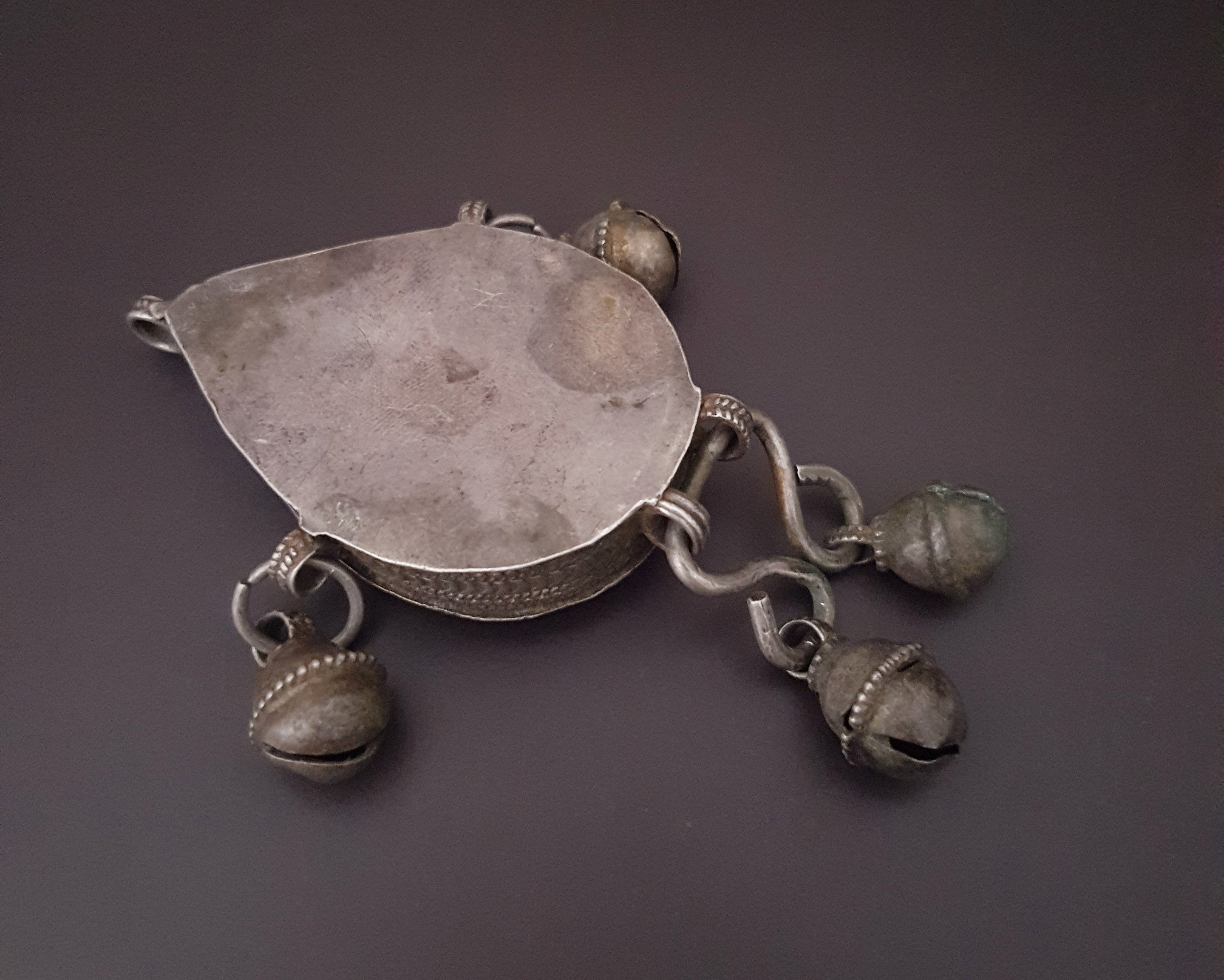 Yemeni Openable Box Pendant with Bells