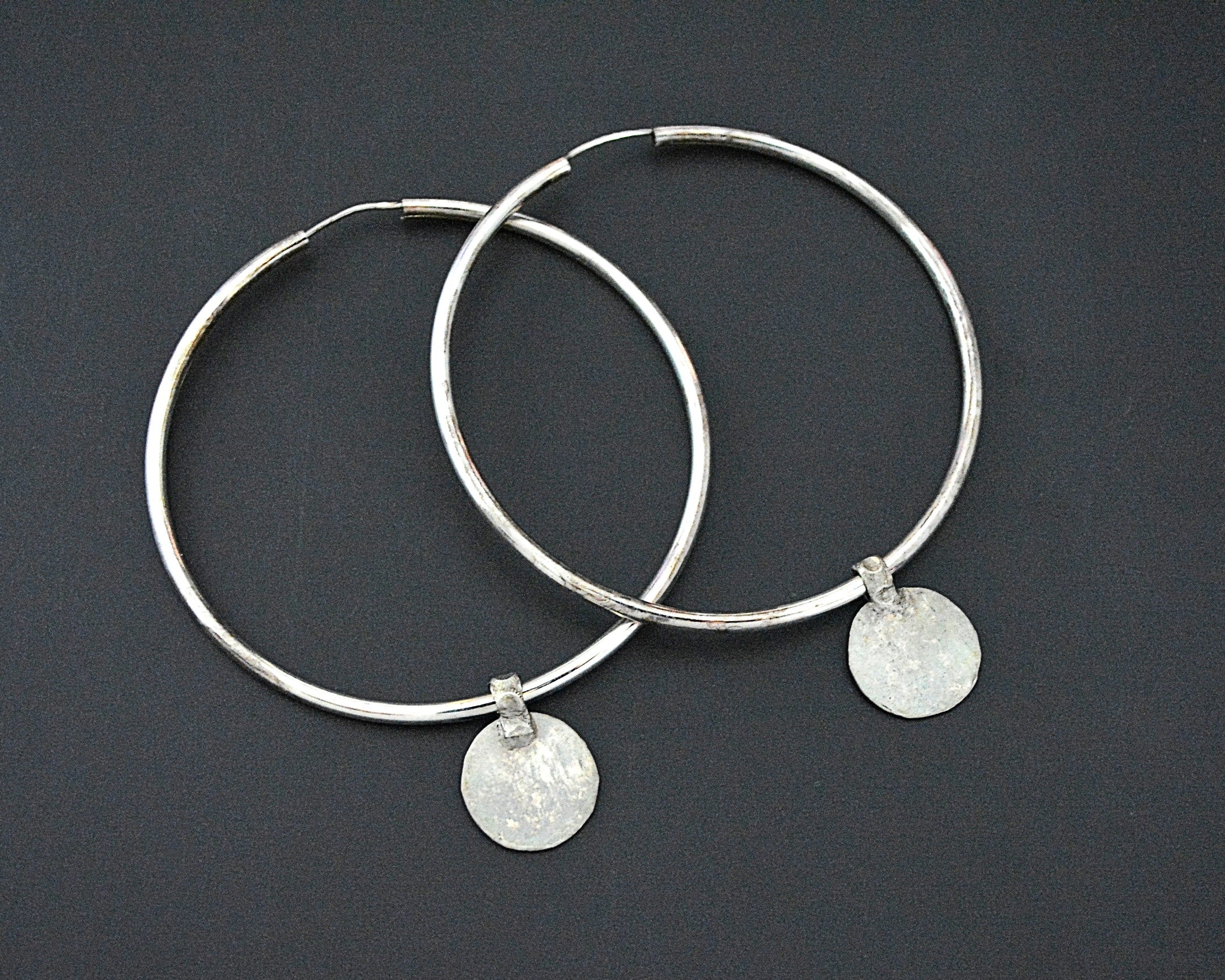 XLARGE Hoop Earrings with Coins