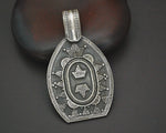 Ethnic Silver Pendant with Dotwork