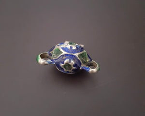 Multan Enamel Silver Bead Pendant