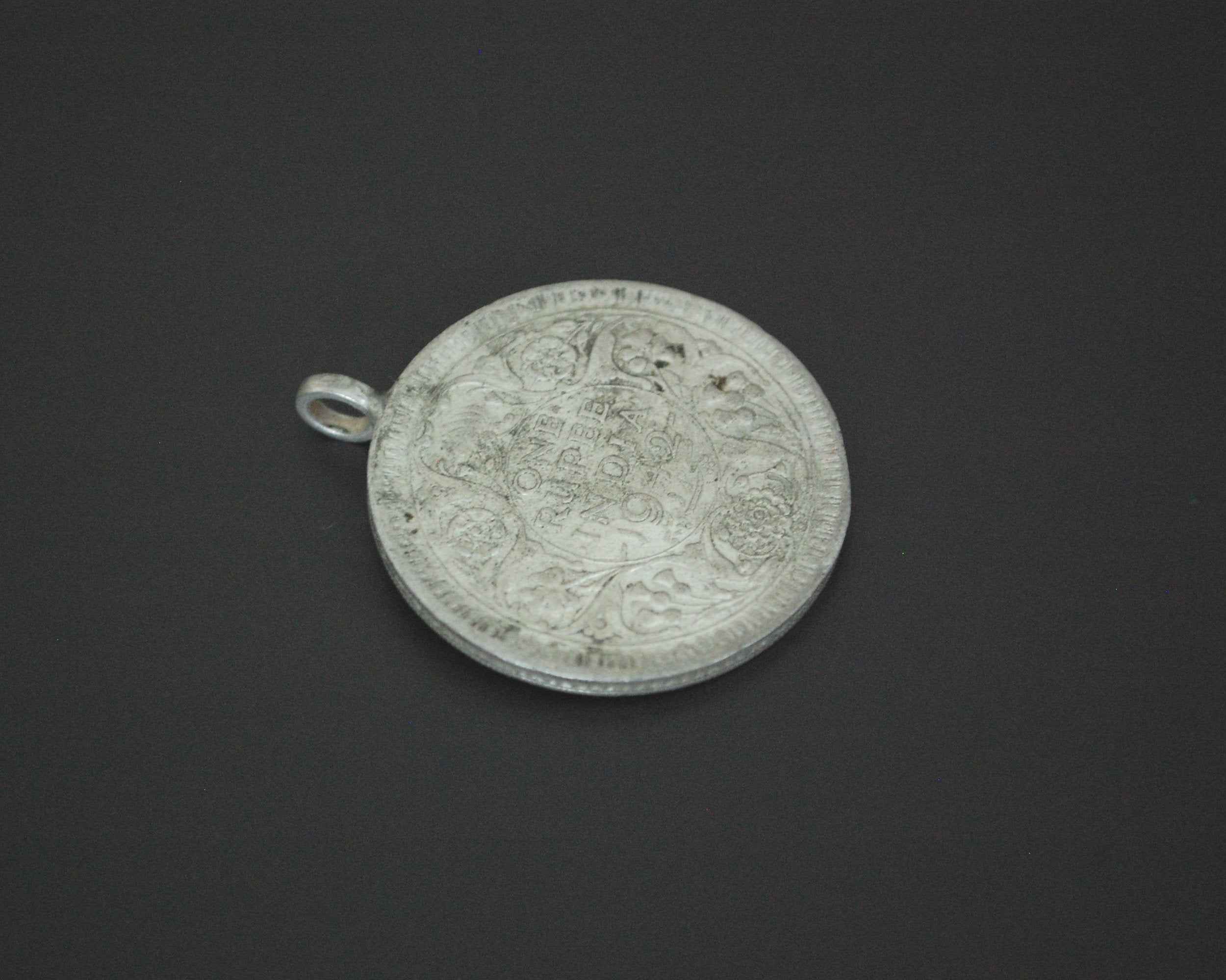 Indian One Rupee Coin Pendant