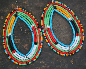 Large African Masaai Earrings