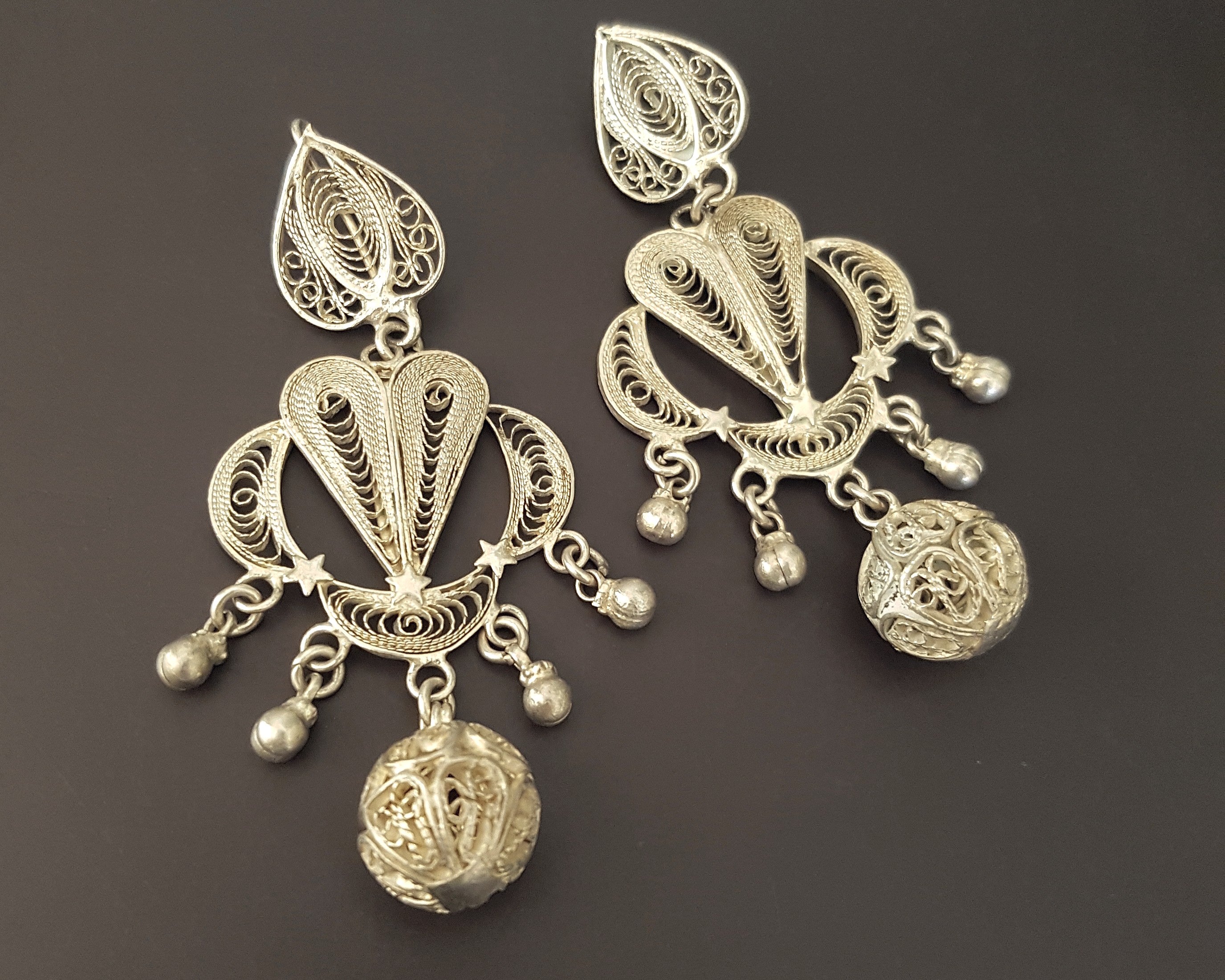 Mexican Oaxacan Filigree Earrings - Oaxacan Jewelry