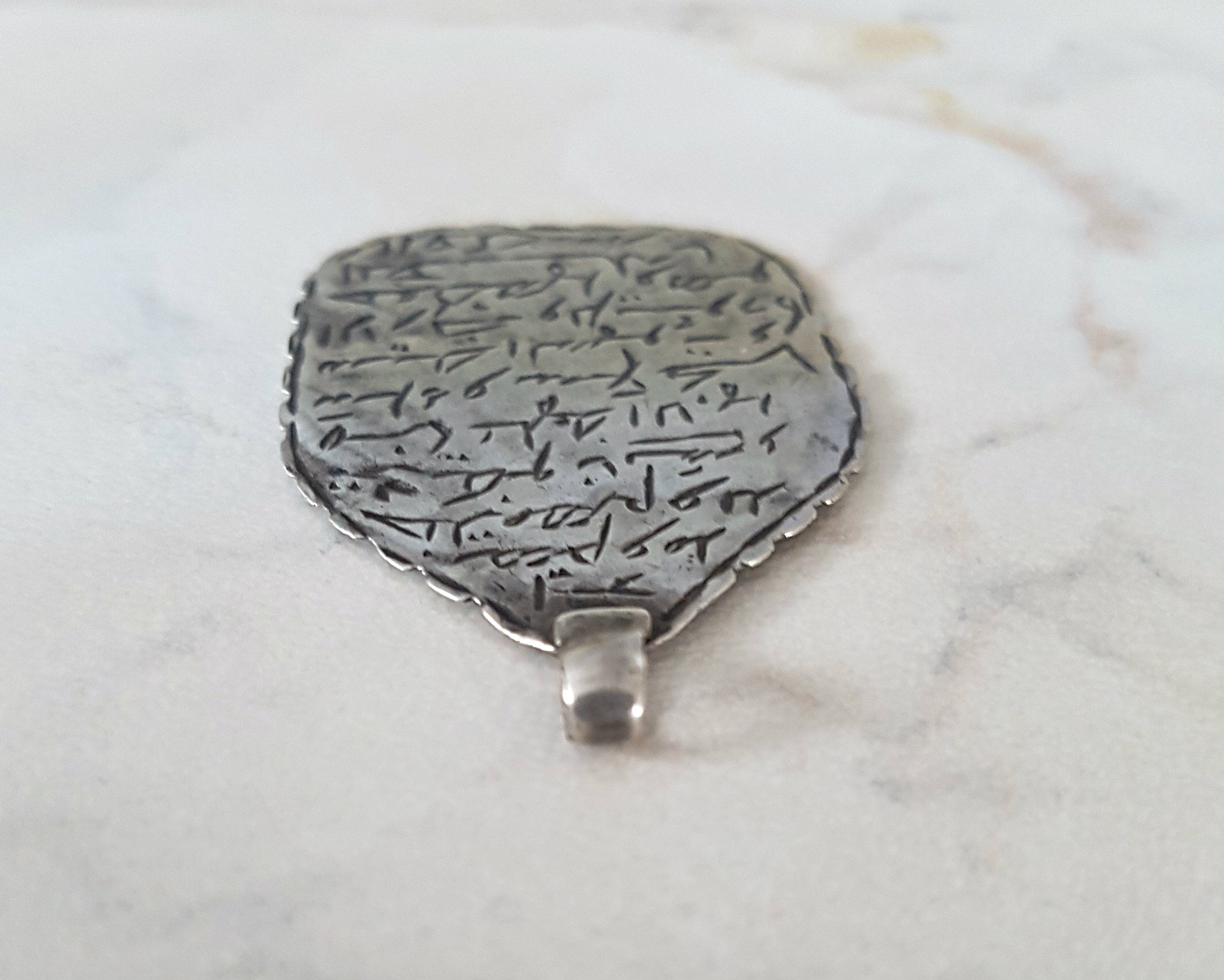 Rare Old Arabic Script Amulet Pendant