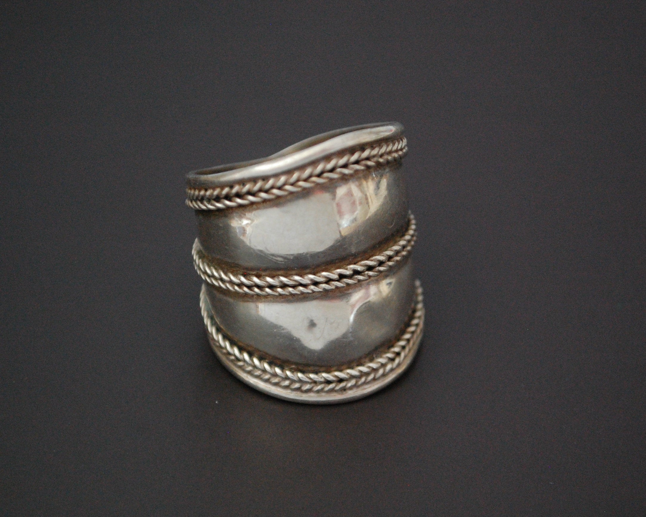Ethnic Cigar Band Ring - Size 8