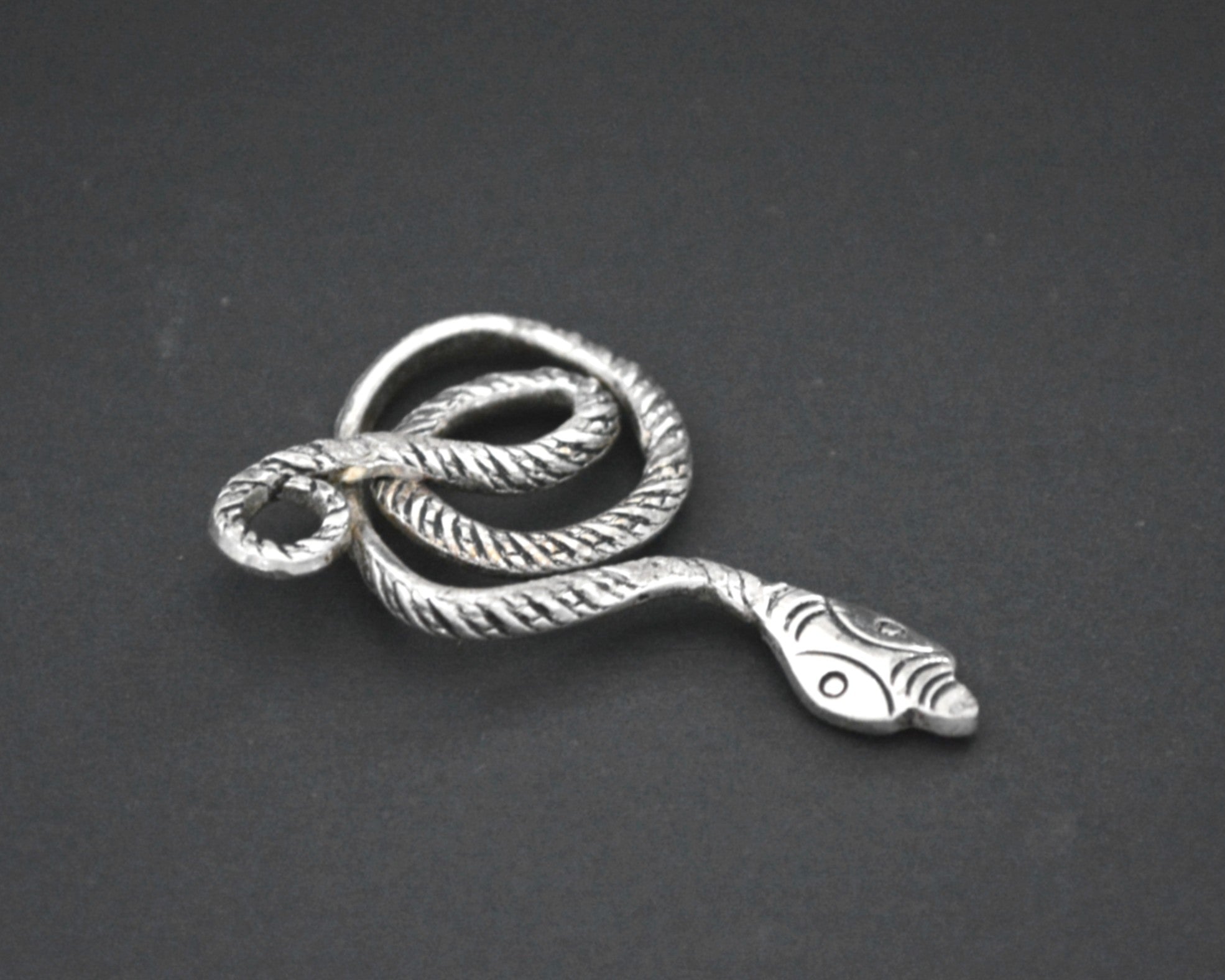 Silver Snake Ornament Pendant