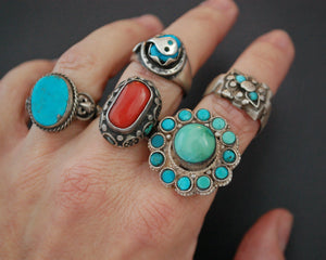 Tibetan Turquoise Ring - Size 6.75