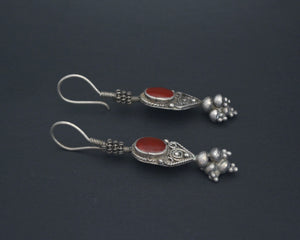 Ethnic Carnelian Earrings from India