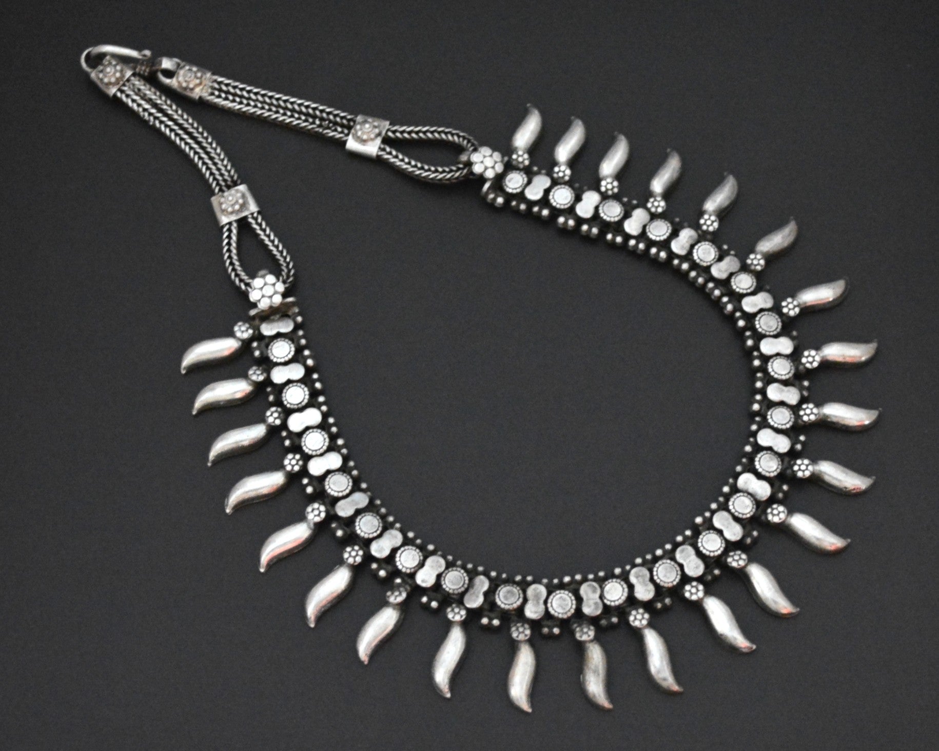 Indian Silver Choker Necklace
