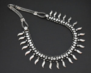 Indian Silver Choker Necklace
