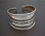 Wide Sterling Silver Cuff Bracelet from India