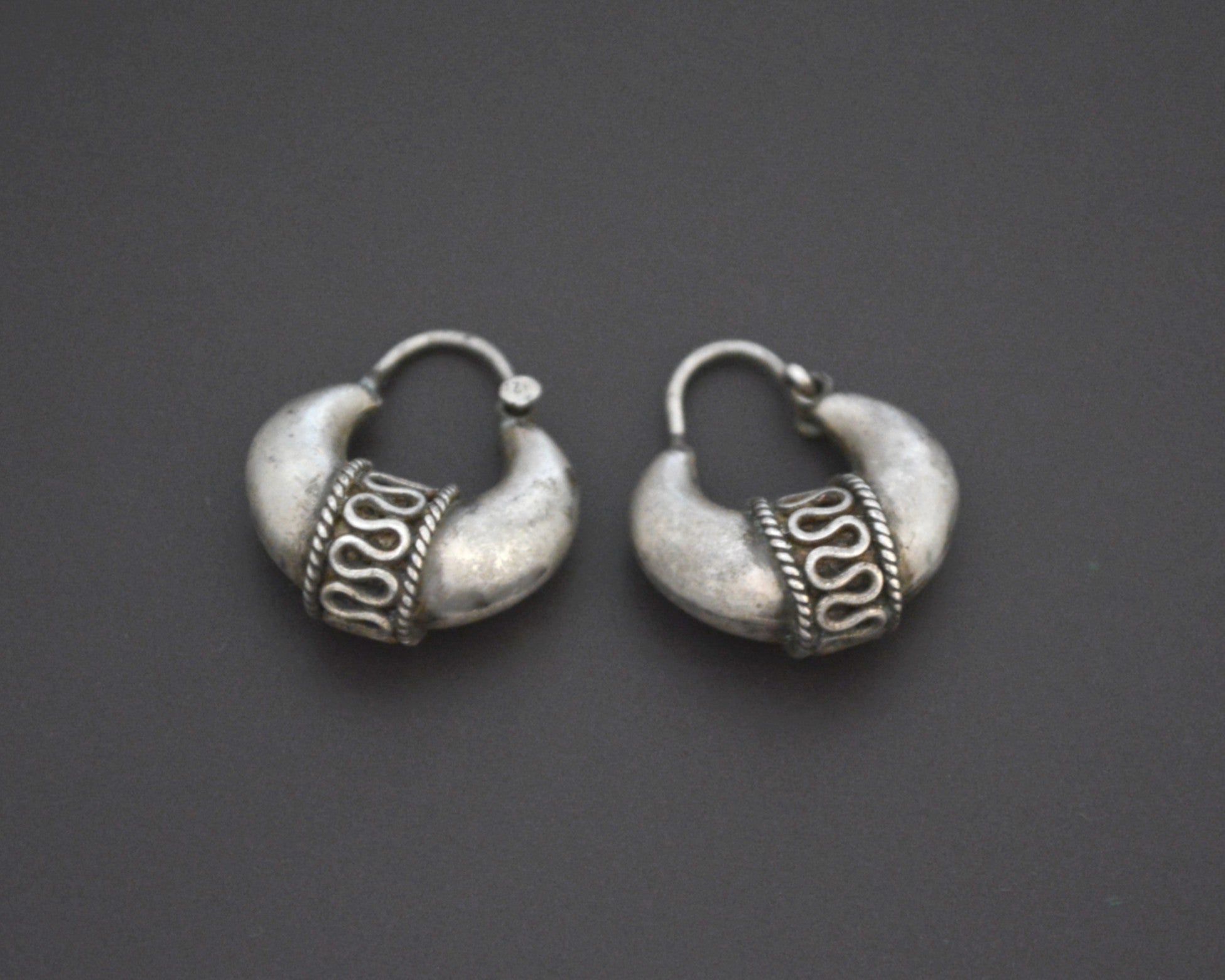 Ethnic Hoop Earrings - SMALL