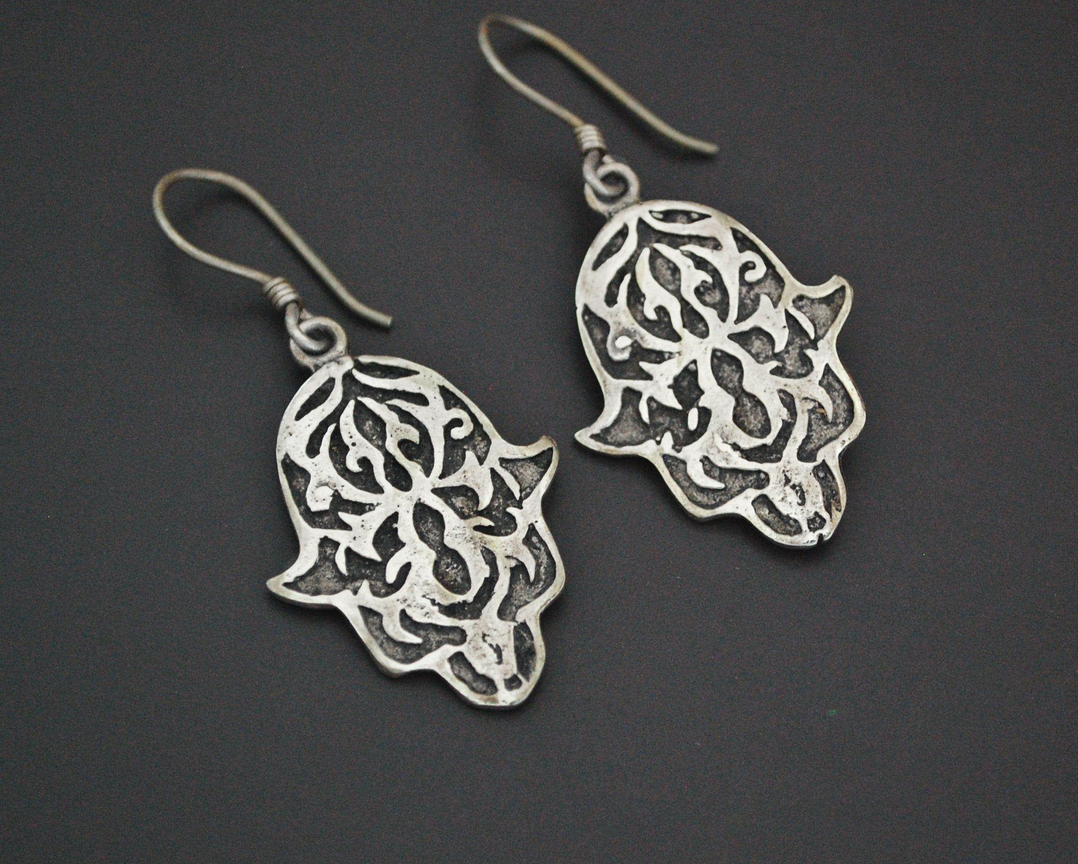 Hamsa Sterling Silver Earrings