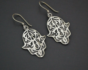 Hamsa Sterling Silver Earrings