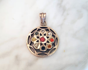 Navaratna Gemstone Pendant from India