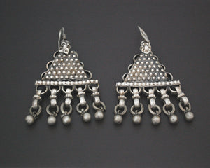 Indian Tribal Earrings with Bell Dangles