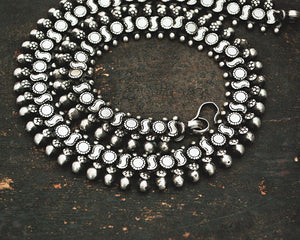 Indian Silver Choker Necklace