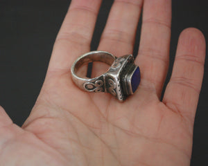 Old Afghani Lapis Lazuli Ring - Size 8.5