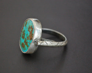 Ethnic Persian Turquoise Ring - Size 7