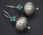 Old Afghani Earrings with Turquoise