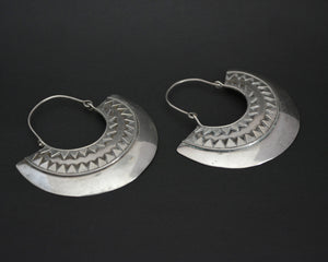 Large Ethnic Hoop Earrings