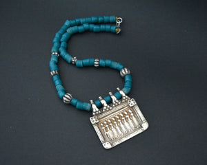 Old Hindu Amulet Sapta Matrika Glass Beads Necklace