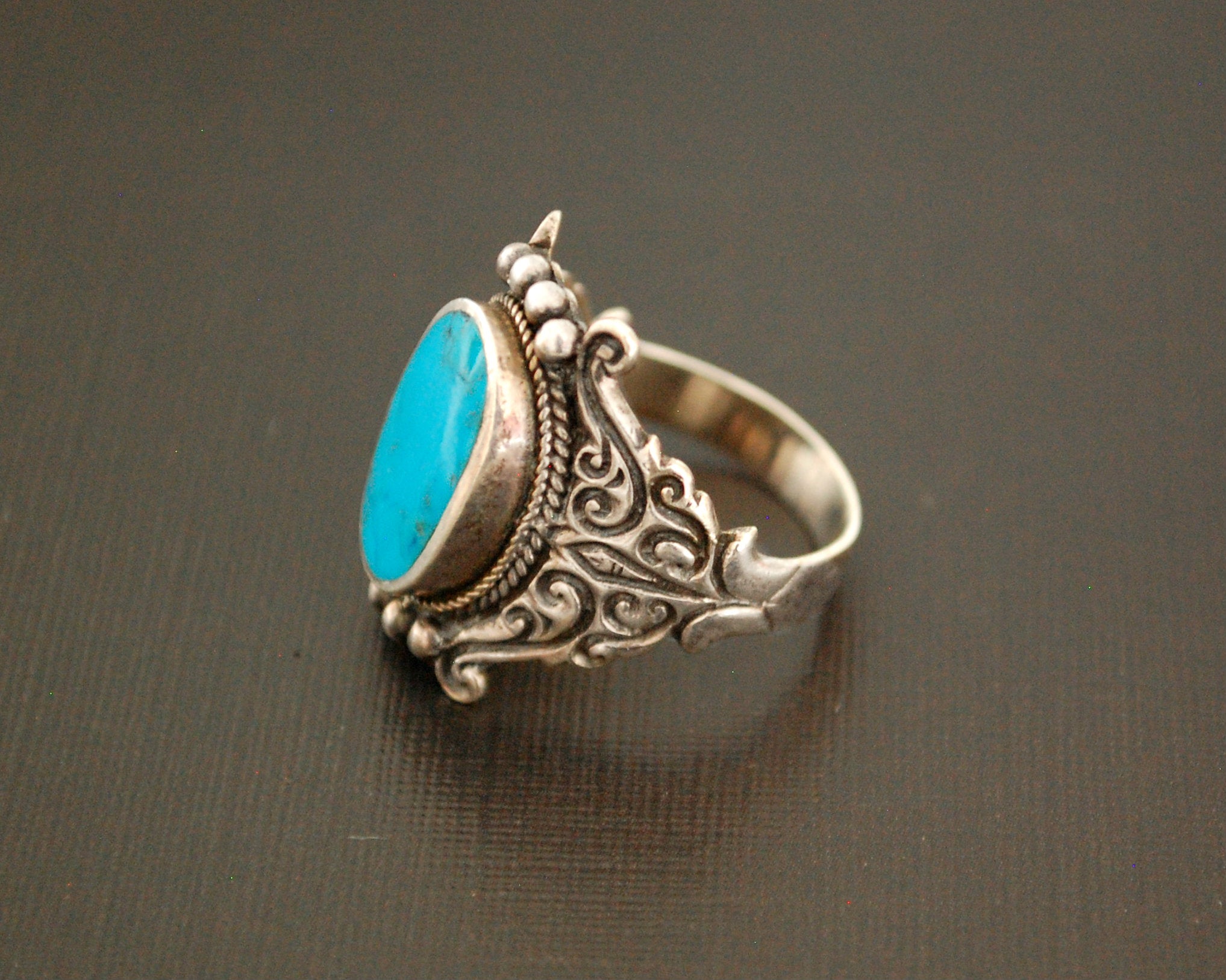 Nepali Turquoise Ring - Size 8