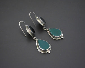 Onyx Aventurine Earrings from India