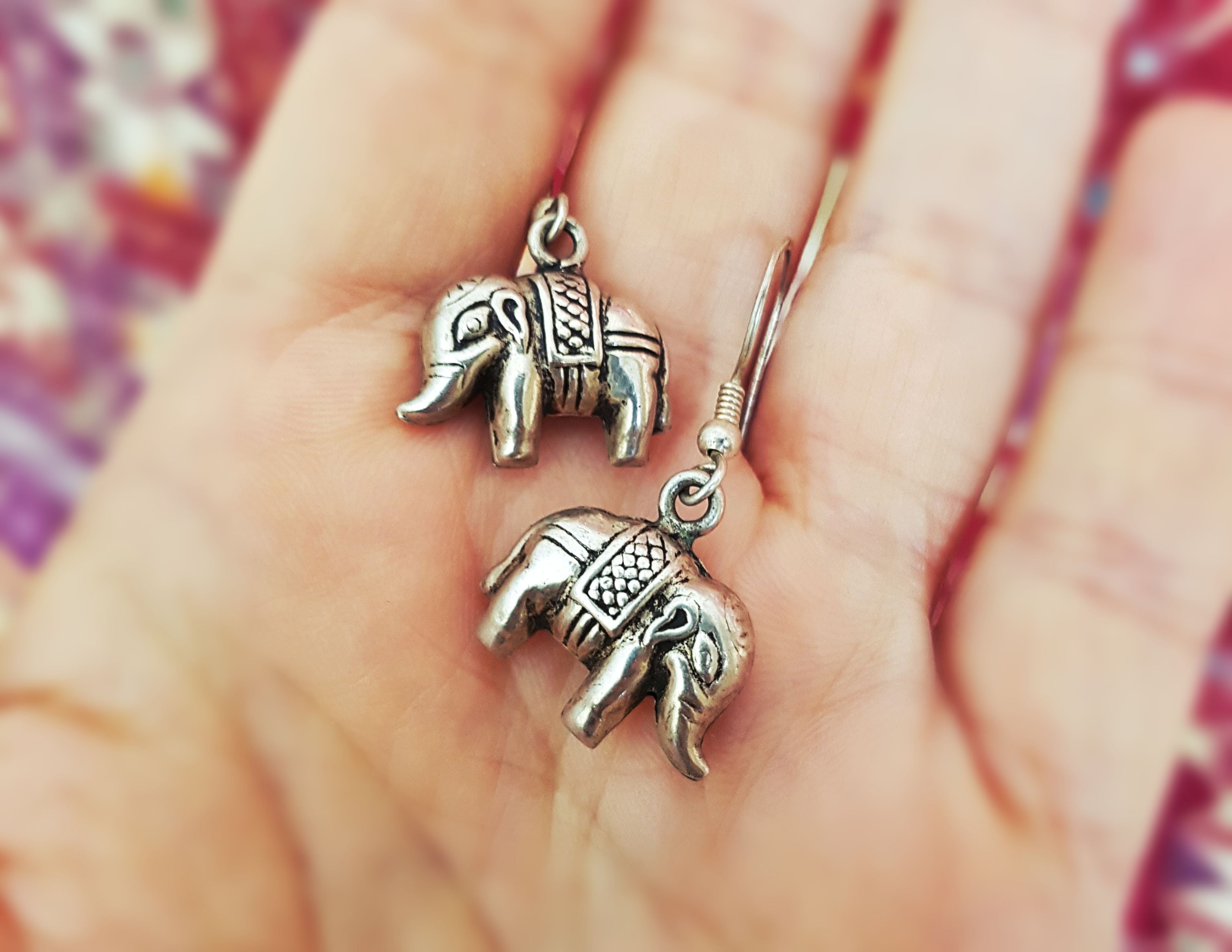 Indian Elephant Earrings