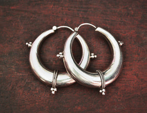 Ethnic Hoop Earrings - LARGE