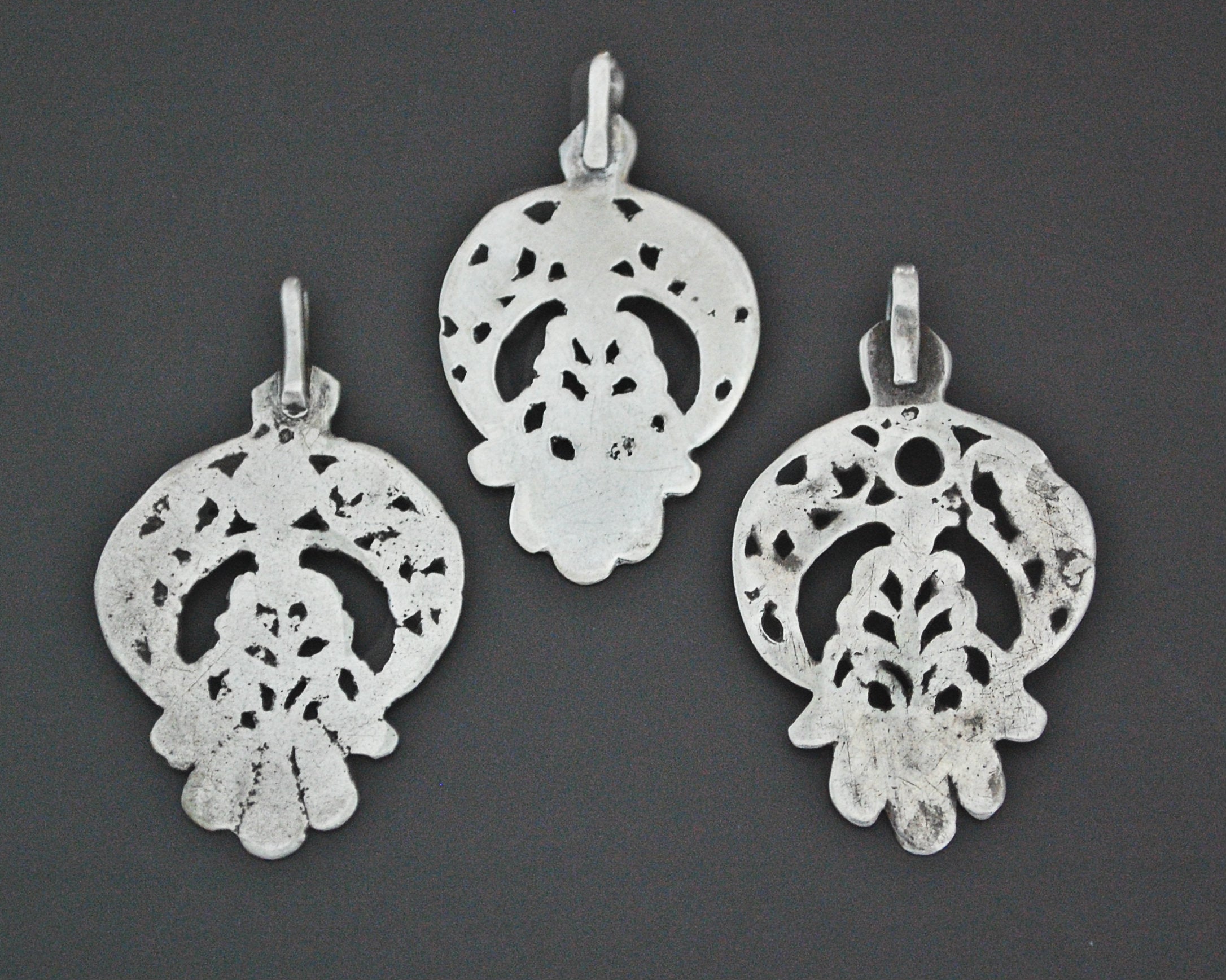 Set of Tunisian Old Silver Pendants