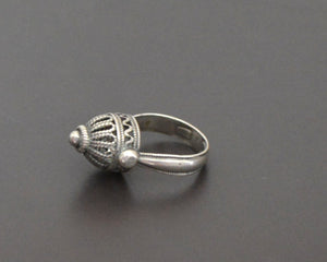 Yemeni Silver Filigree Ring - Size 5.75