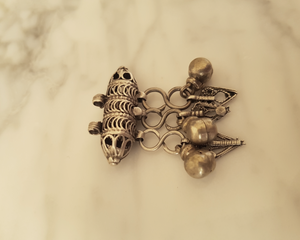 Yemeni Silver Hirz Pendant with Dangles