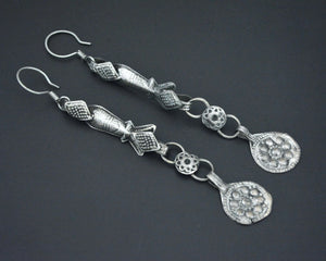 Very Long Afghani Fish Dangle Earrings