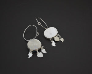 Assyrian Blue Glass Evil Eye Earrings - Reyyan Earrings - Hercai Earrings