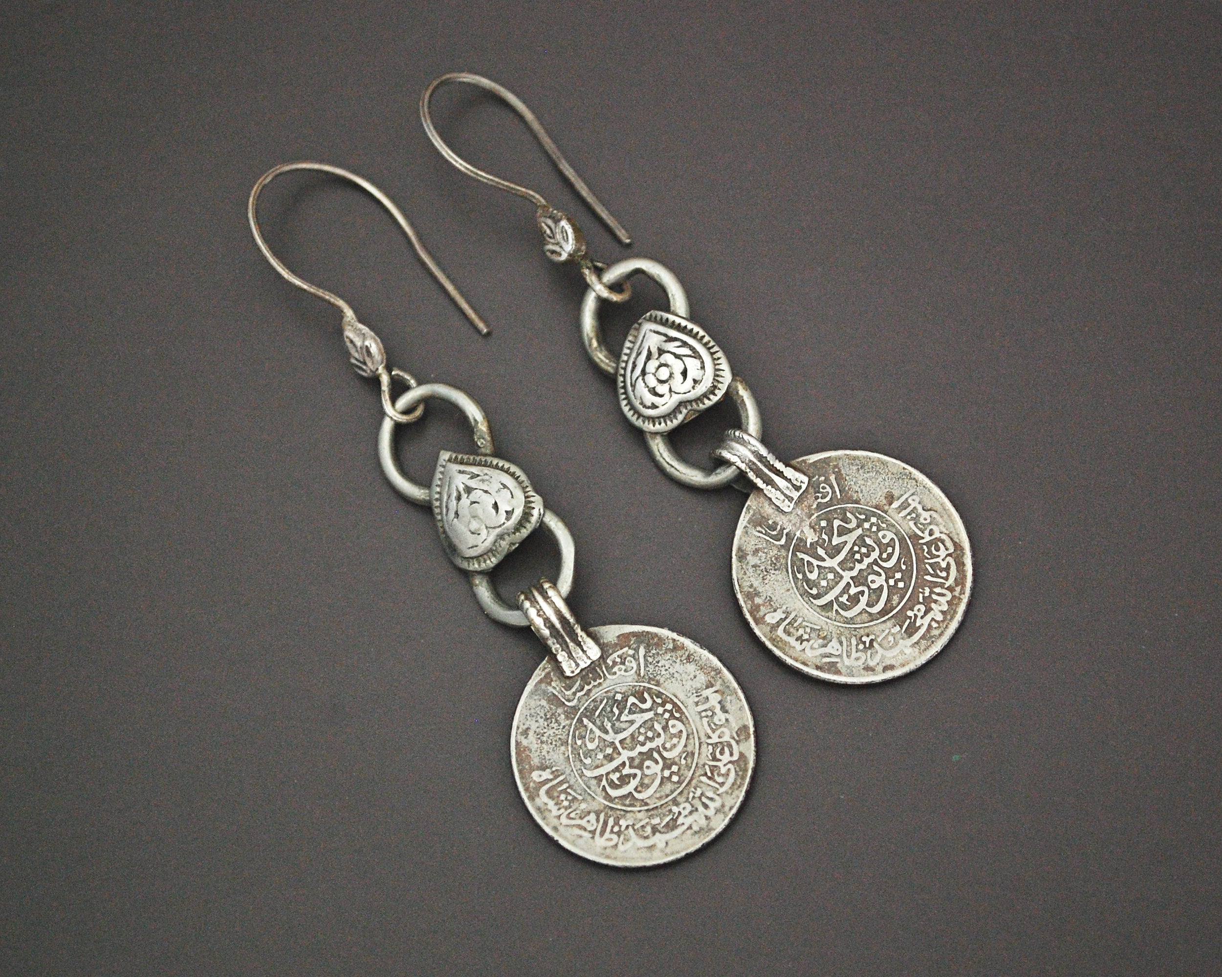 Afghani Coin Dangle Earrings