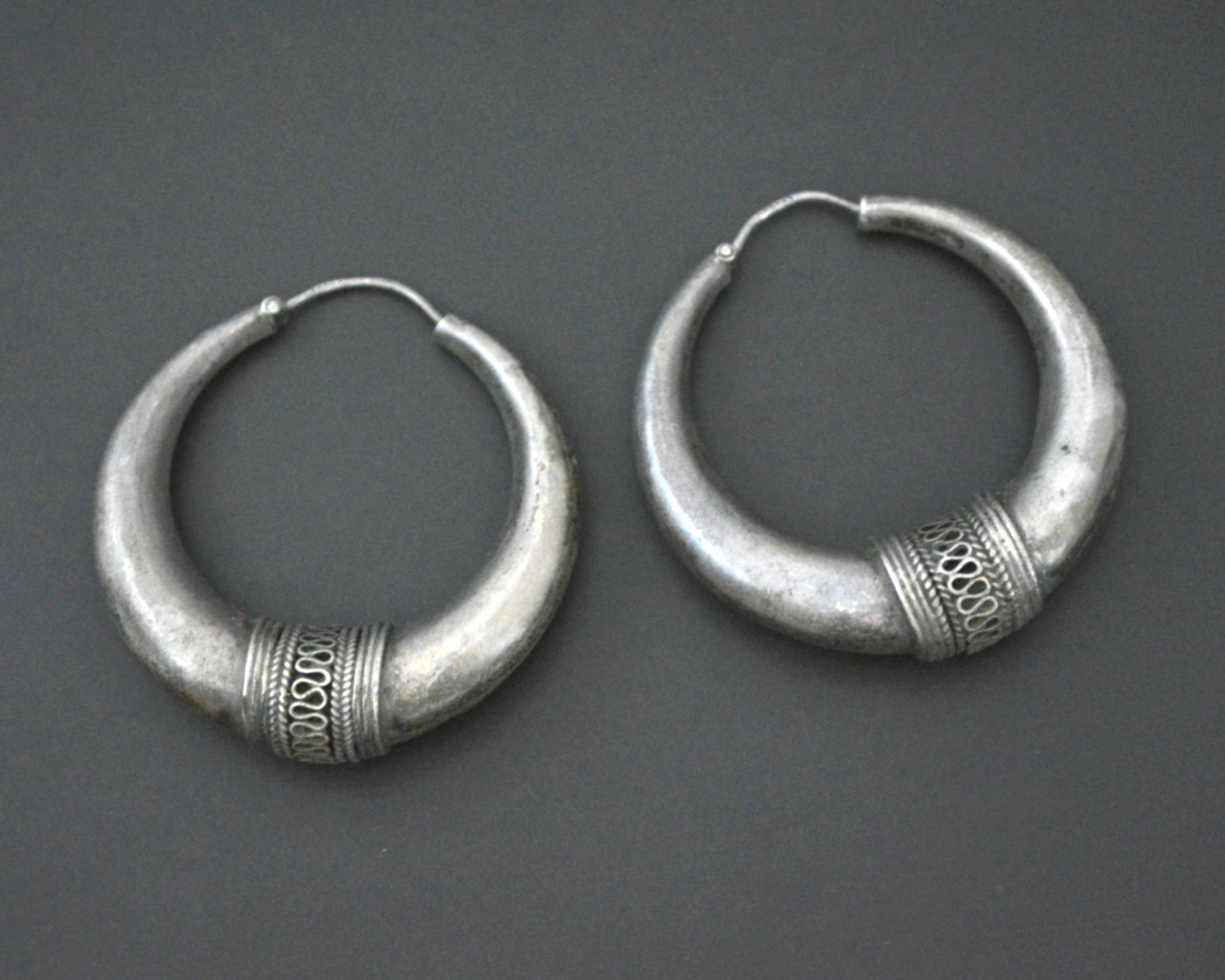 Ethnic Hoop Earrings - MEDIUM / LARGE