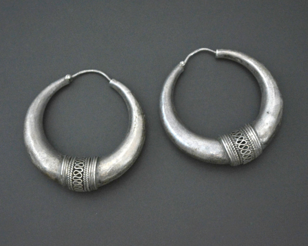 Ethnic Hoop Earrings - MEDIUM / LARGE