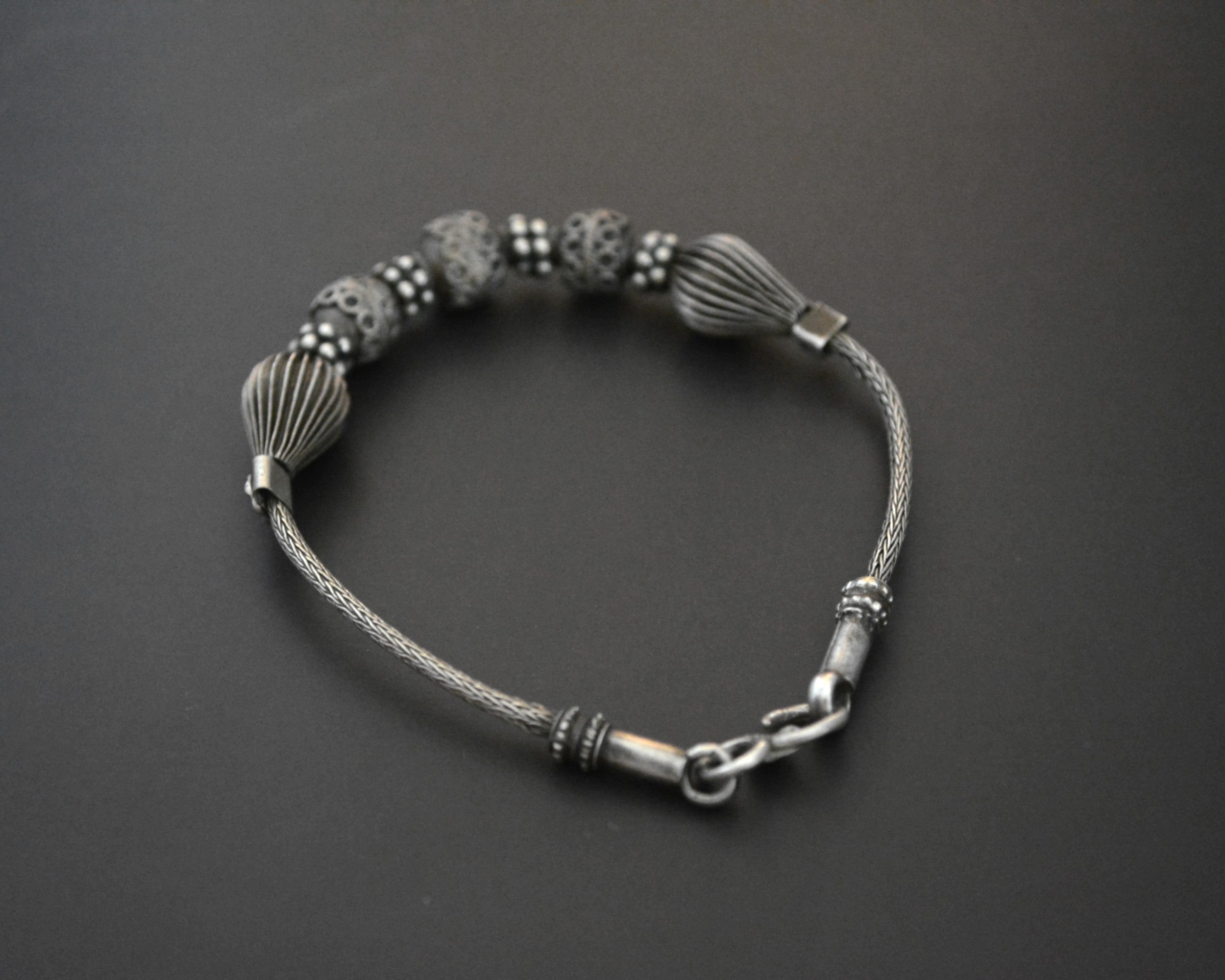 Indian Snake Chain Bracelet with Beads