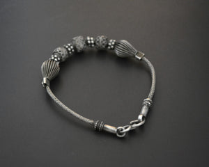Indian Snake Chain Bracelet with Beads
