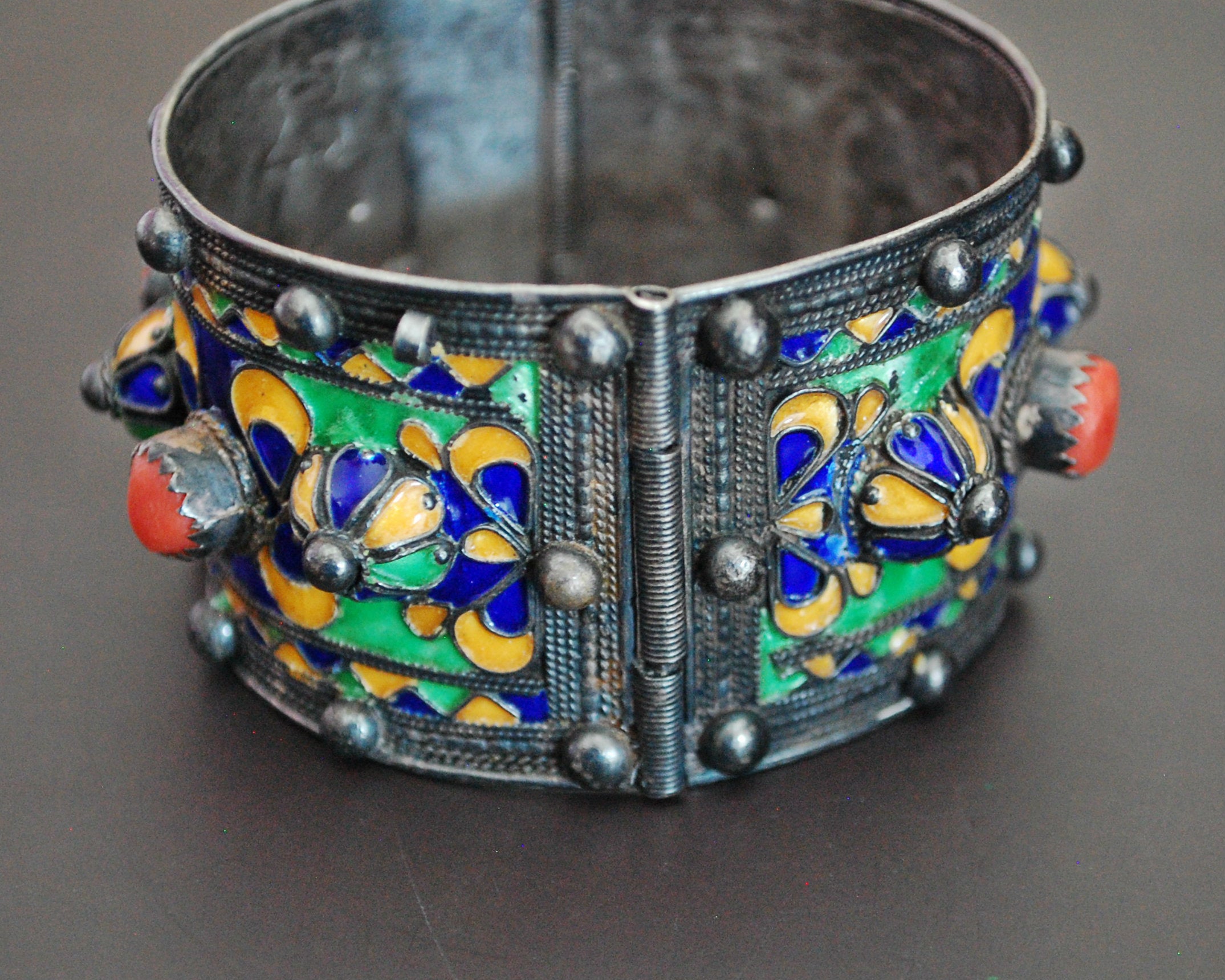 Berber Kabyle Enamelled Bracelet from Algeria