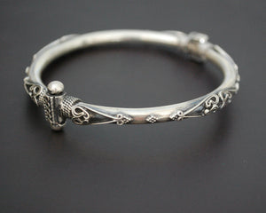 Indian Hinged Silver Bracelet