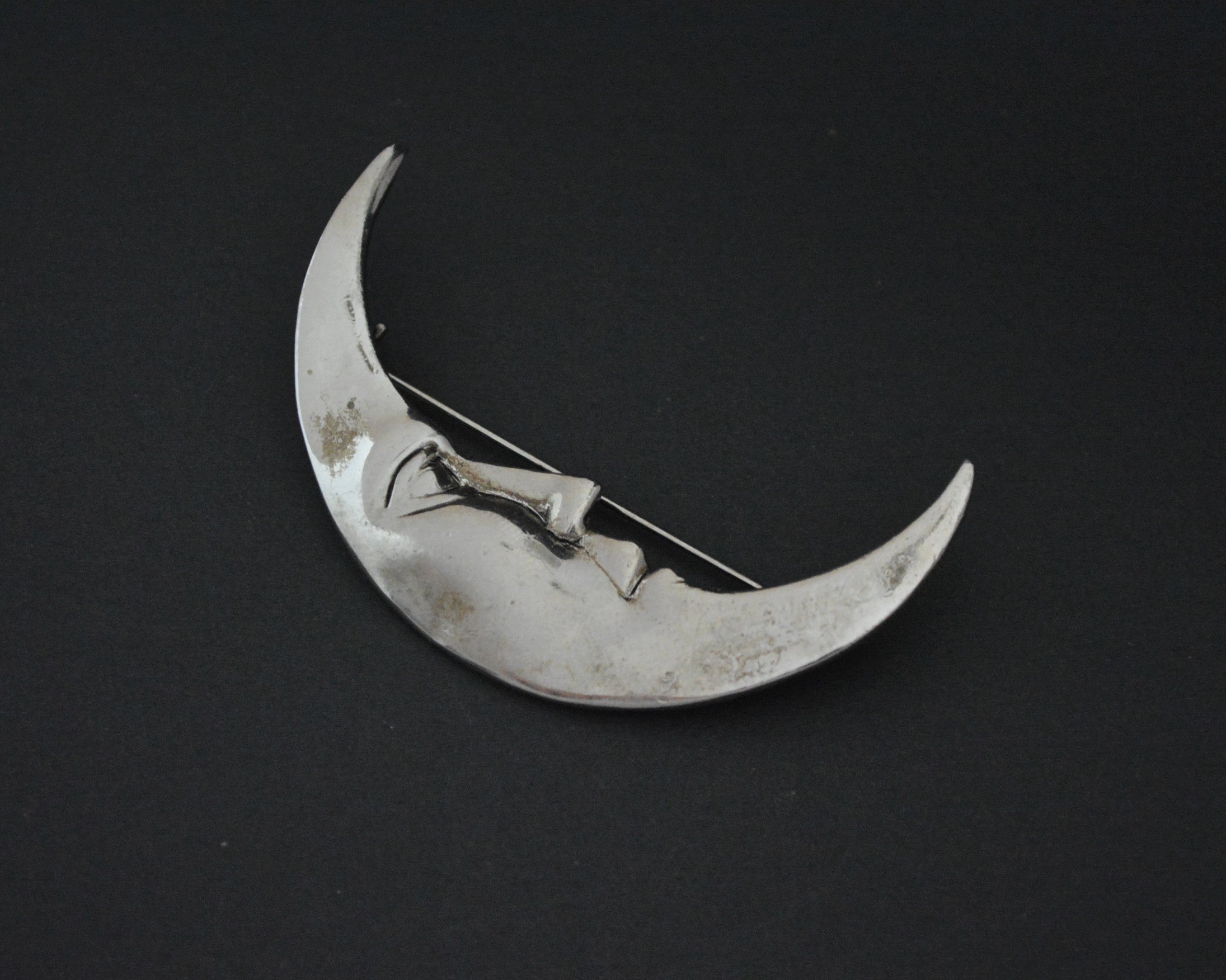 MOON MAGIC - Sterling Silver Moon Brooch