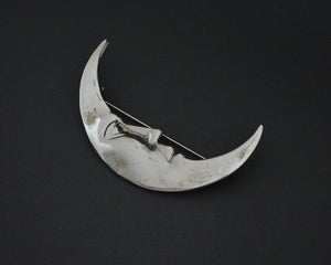 MOON MAGIC - Sterling Silver Moon Brooch