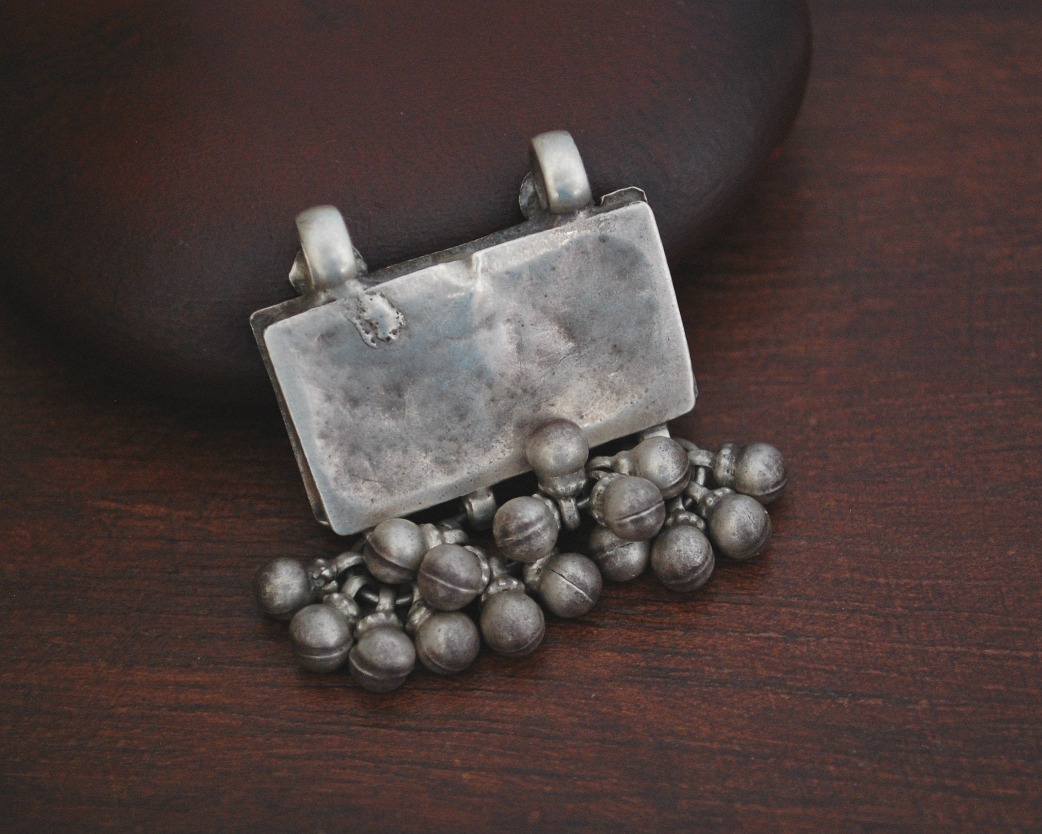 Rajasthani Silver Amulet with Bells
