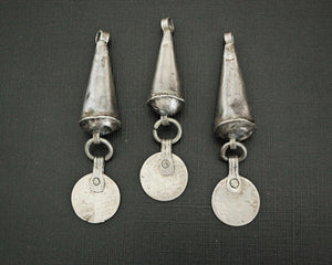 Berber Cone Pendants with Dangling Coin